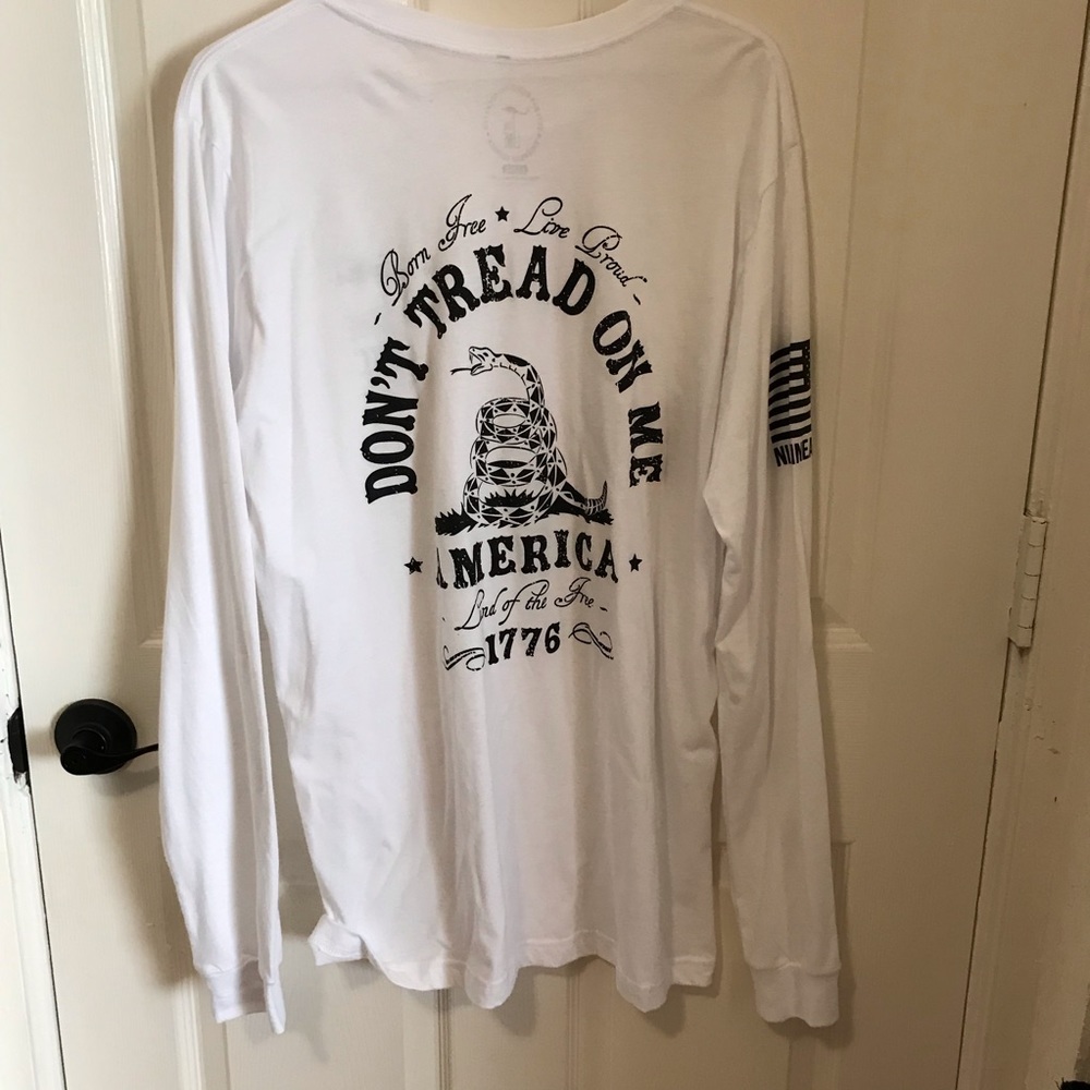 White Nine Line Long Sleeve Shirt.